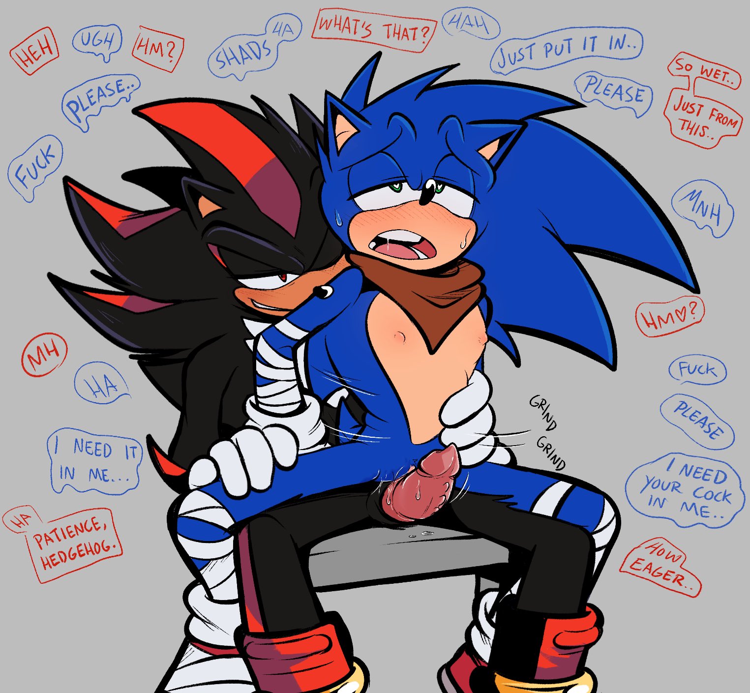 1cuntboy, 2boys, animal genitalia, anthro, anthro on anthro, breasts, cuntboy, cuntboy focus, cuntboy on male, cuntboy/male, cuntboysub, dominant, dominant male, domination, footwear, furry, furry male, furry only, gay, grinding, grinding on penis, handwear, handwear and footwear only, imminent penetration, imminent sex, imminent vaginal, intersex, knot, knotted penis, male, maledom, nipples, penis, penis out, pussy, pussy juice, pussy juice drip, pussy juice string, pussy juice trail, pussy lips, pussyjob, reverse cowgirl position, rule 63, shaddycatz, shadow (boom), shadow the hedgehog, sonic (boom), sonic (series), sonic boom, sonic the hedgehog, sonic the hedgehog (series), submissive, trans man, transmasc, wet pussy
