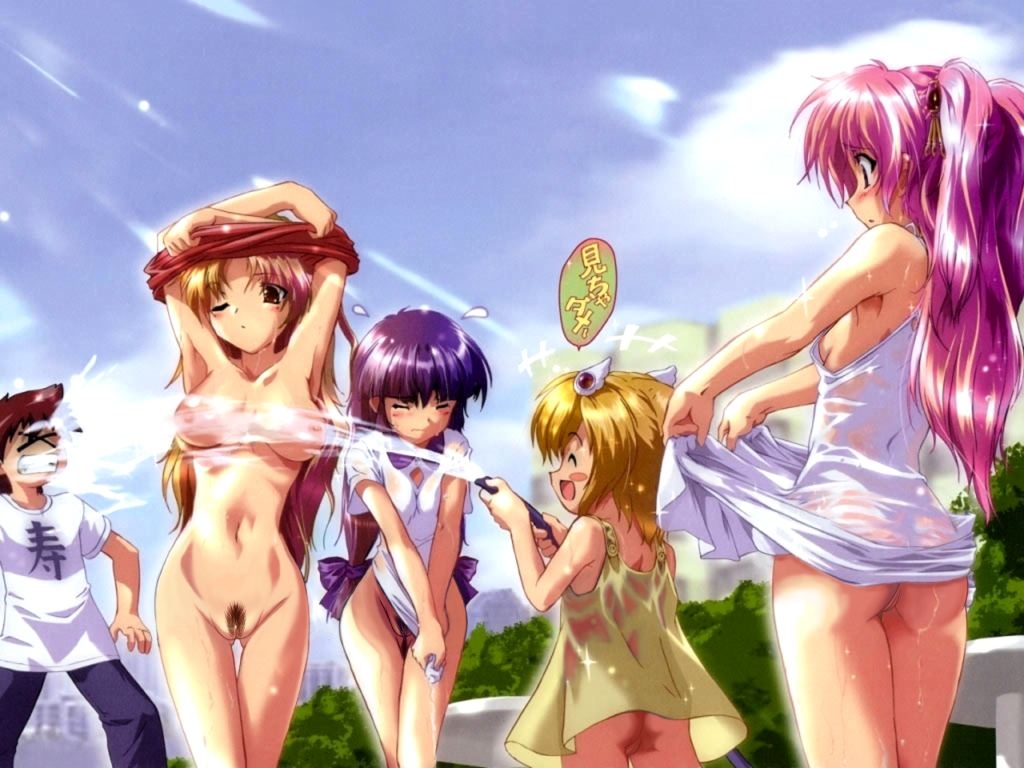 ass blush breasts kamishiro_rin kazetsubaki_kuriko maburaho miyama_yuuna pubic_hair shikimori_kazuki