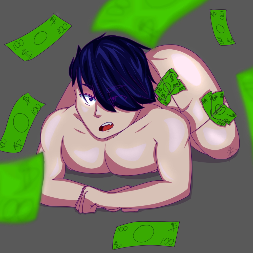 1boy anthro bara bara_ass bara_booty big_ass big_booty big_bottom big_breasts brawl_stars edgar_(brawl_stars) gay gay_male gay_sex homosexual homosexual_male horny_male male money nice_ass nipples nude nude_male pornography