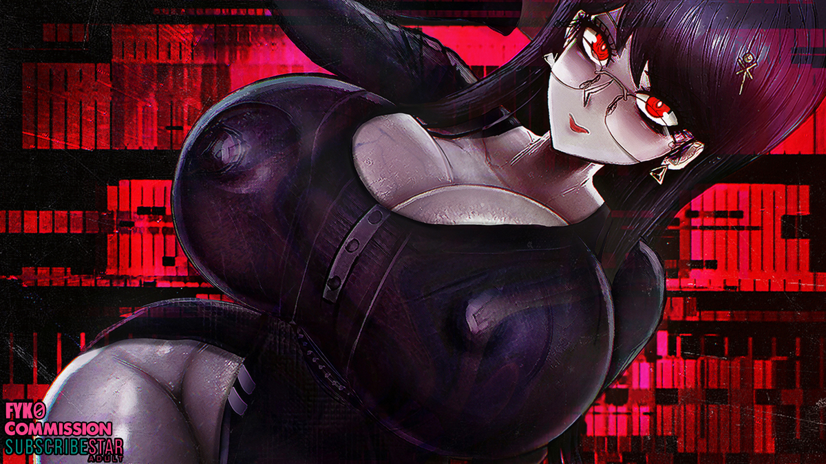big breasts, breasts, clothed, clothed female, female, female only, fyk0, hiruko shizuhara, huge breasts, human, human female, large breasts, looking at viewer, posing, posing for picture, solo female, the hundred line -last defense academy-, veiny breasts