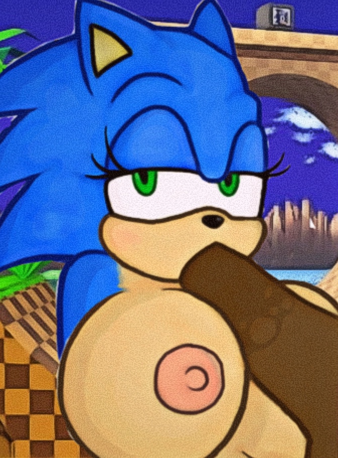 anthro artist_request blowjob blue_hair breasts cute eyelashes faceless_male fellatio female furry green_eyes green_hill_zone large_breasts looking_at_viewer nipples oral penis rule_63 sega sonic_(series) sonic_1 sonic_the_hedgehog sonic_the_hedgehog_(series) sonique_the_hedgehog straight sucking topless video_games