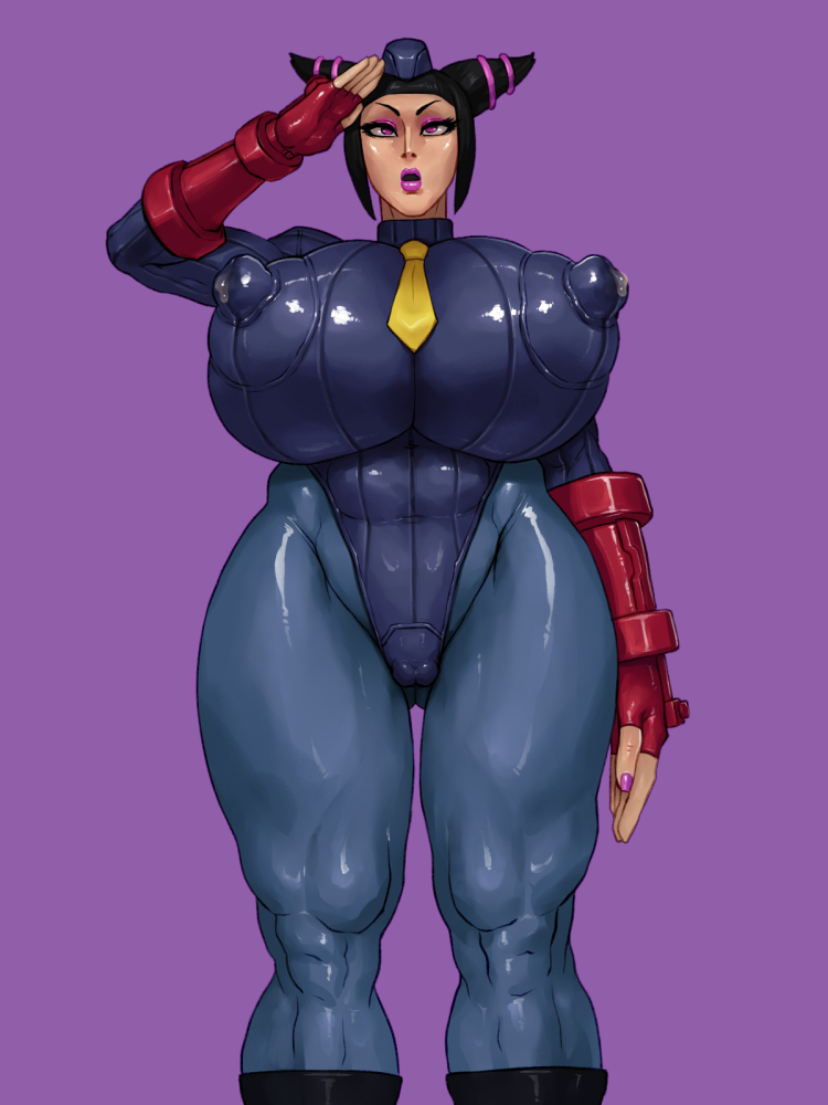 1girls, abs, big breasts, black hair, breasts, cameltoe, capcom, clothing, erect nipples, eye patch, female, female only, hair, huge breasts, juri han, large breasts, muscular, muscular female, nipple bulge, nipples, pink eyes, pussy, rampage0118, solo, street fighter, thick thighs, tight clothing, venus body, video games