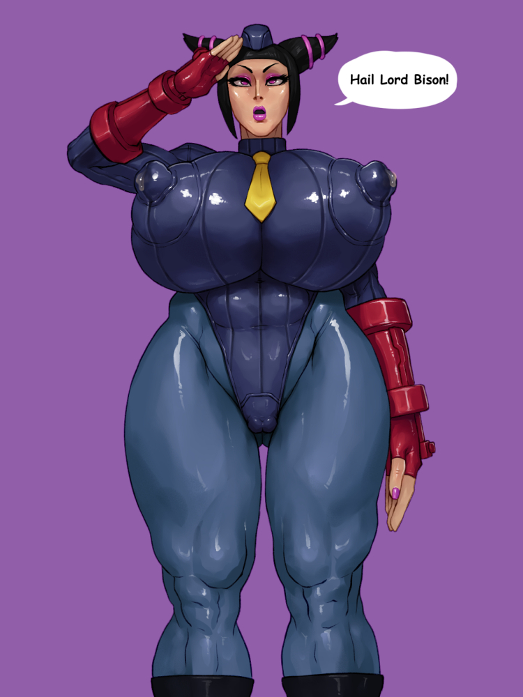 1girls, abs, big breasts, black hair, bodysuit, breasts, cameltoe, capcom, clothing, english text, erect nipples, erect nipples under clothes, female, female only, hair, huge breasts, huge nipples, juri han, lactation, large breasts, mind control, muscular, muscular female, name drop, nipple bulge, nipples, pink eyes, puffy nipples, pussy, rampage0118, skin tight, solo, speech bubble, street fighter, text, thick thighs, tight clothing, venus body, video games