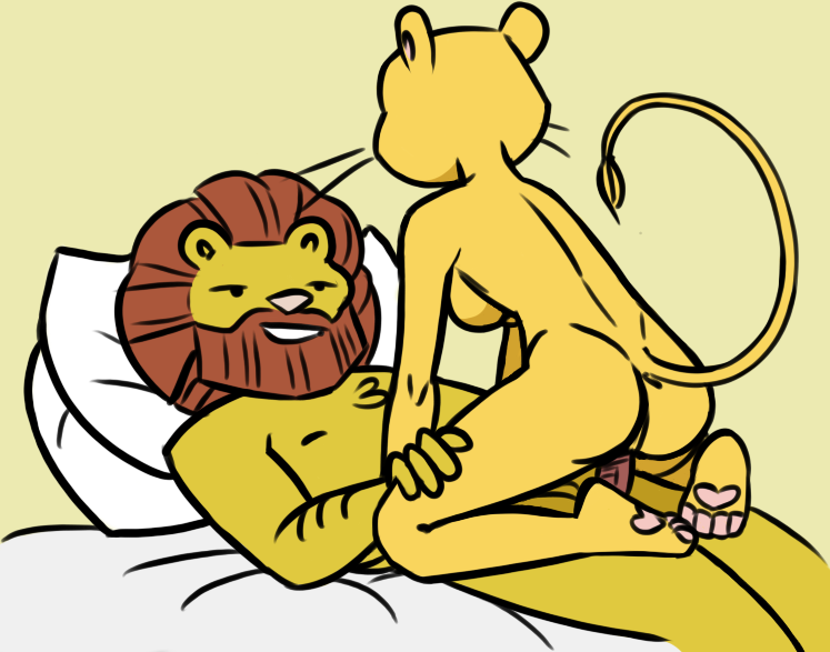 2019 anthro ass bed breasts daughter digital_media_(artwork) duo father father_and_daughter feet felid female frank_mangle fur incest kevin_and_kell leona_mangle lion male mammal mane nude pantherine parent penis pussy redout straight vaginal_penetration webcomic whiskers yellow_fur zeigram