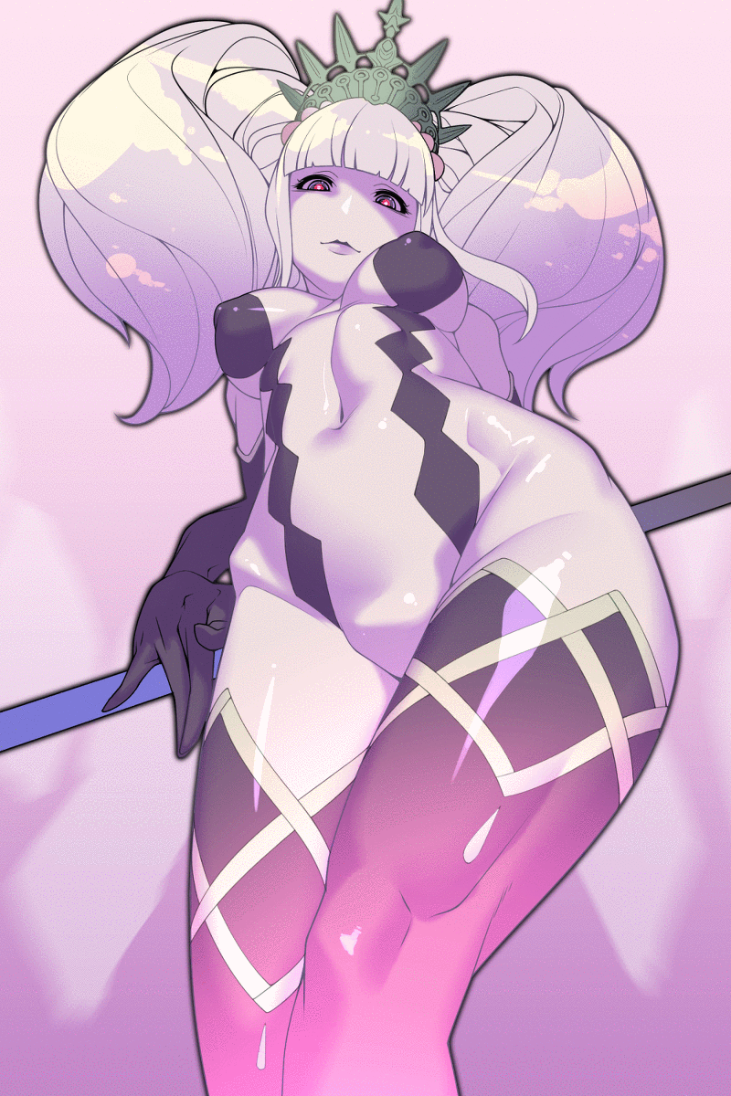 1futa, 2:3, animated, balls, breasts, cleavage, erection, female, female to futa, final fantasy, final fantasy xiv, futa only, futa transformation, futanari, intersex, looking at viewer, penis, scathach (final fantasy), slideshow, solo, solo futa, testicles, tomoyuki kotani, transformation, vertical video