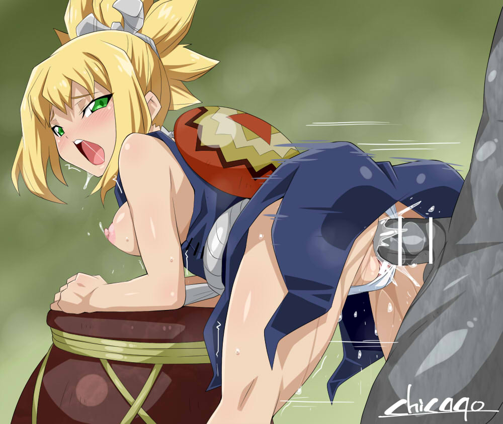 1boy 1girls ahe_gao ass bangs bar_censor bent_over blonde_hair blushing breasts breasts_out censored chicago-x clothed_female_nude_male cum cum_in_ass cum_in_pussy cum_inside doggy_style dr.stone dressed female gray_skin green_eyes kohaku_(dr.stone) lactating lactation male mouth_open nipples open_mouth panties_aside penis pussy sex stone sweat sweatdrop sweating tagme vaginal_penetration white_panties white_thong yellow_hair