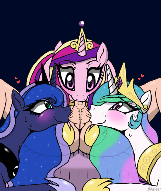 1boy 3girls alicorn ball_sucking balls blowjob blush blush cock_worship completely_nude crown deepthroat equine fellatio fellatio_from_feral female_on_human foursome friendship_is_magic group group_sex hasbro horn human human_male human_male_on_mare human_on_feral human_on_pony_action interspecies male_human/female_feral mare multiple_blowjob my_little_pony naked nude nude_male nudity oral oral_sex pink_body pink_skin pony princess princess_cadance_(mlp) princess_celestia_(mlp) princess_luna_(mlp) royal_sisters_(mlp) royalty sitting triple_fellatio tsudashie unicorn_horn unseen_male unseen_male_face white_body white_skin