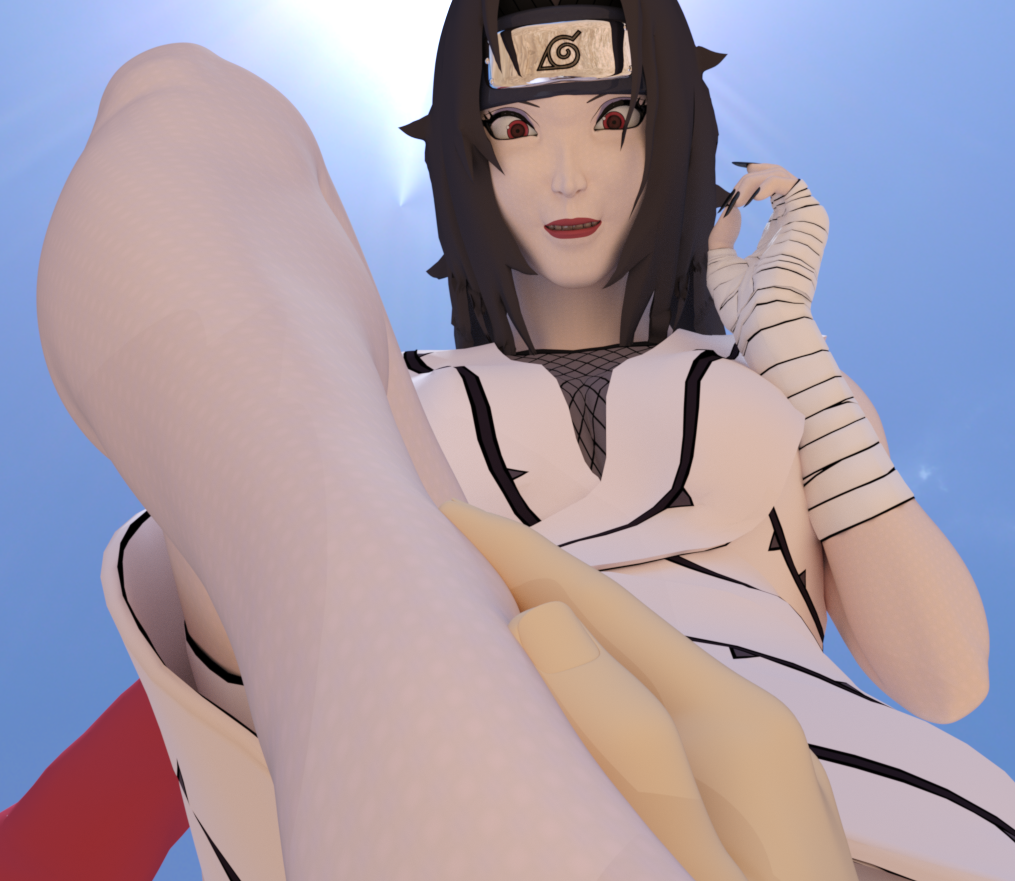 3d feet foot_fetish foot_gagging foot_lick foot_worship kurenai_yuhi naruto pov_feet