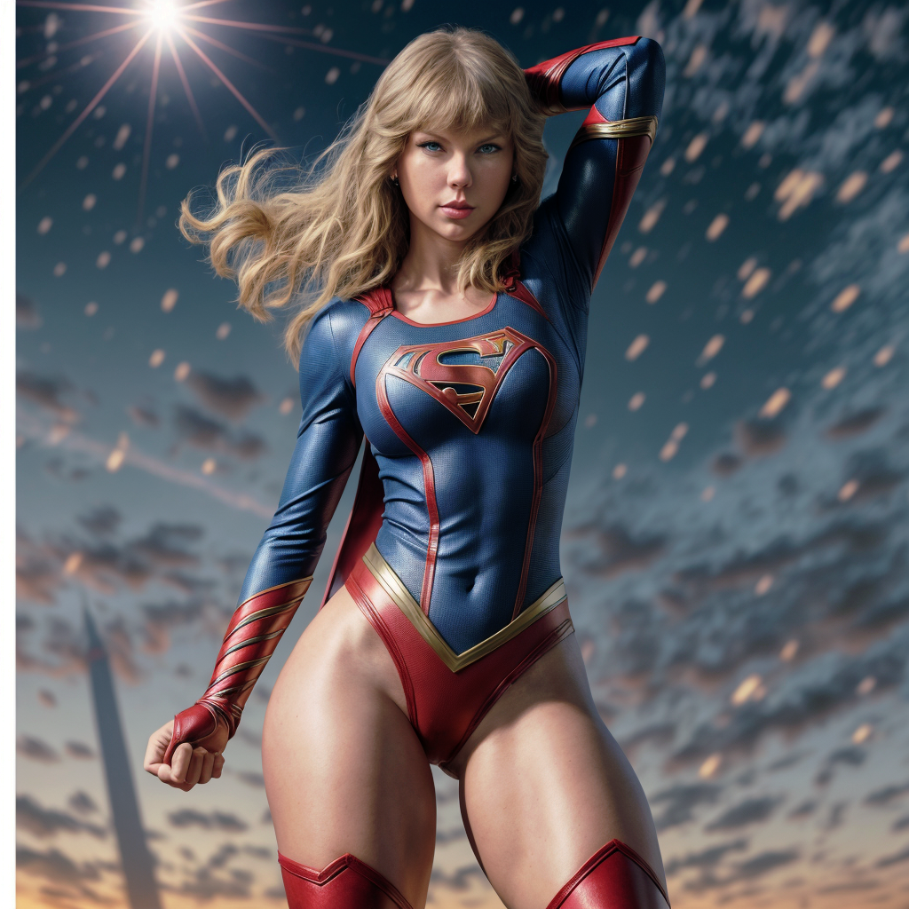 ai generated, dc, dc comics, female, supergirl, supergirl (cosplay), superman (series), tagme, taylor swift