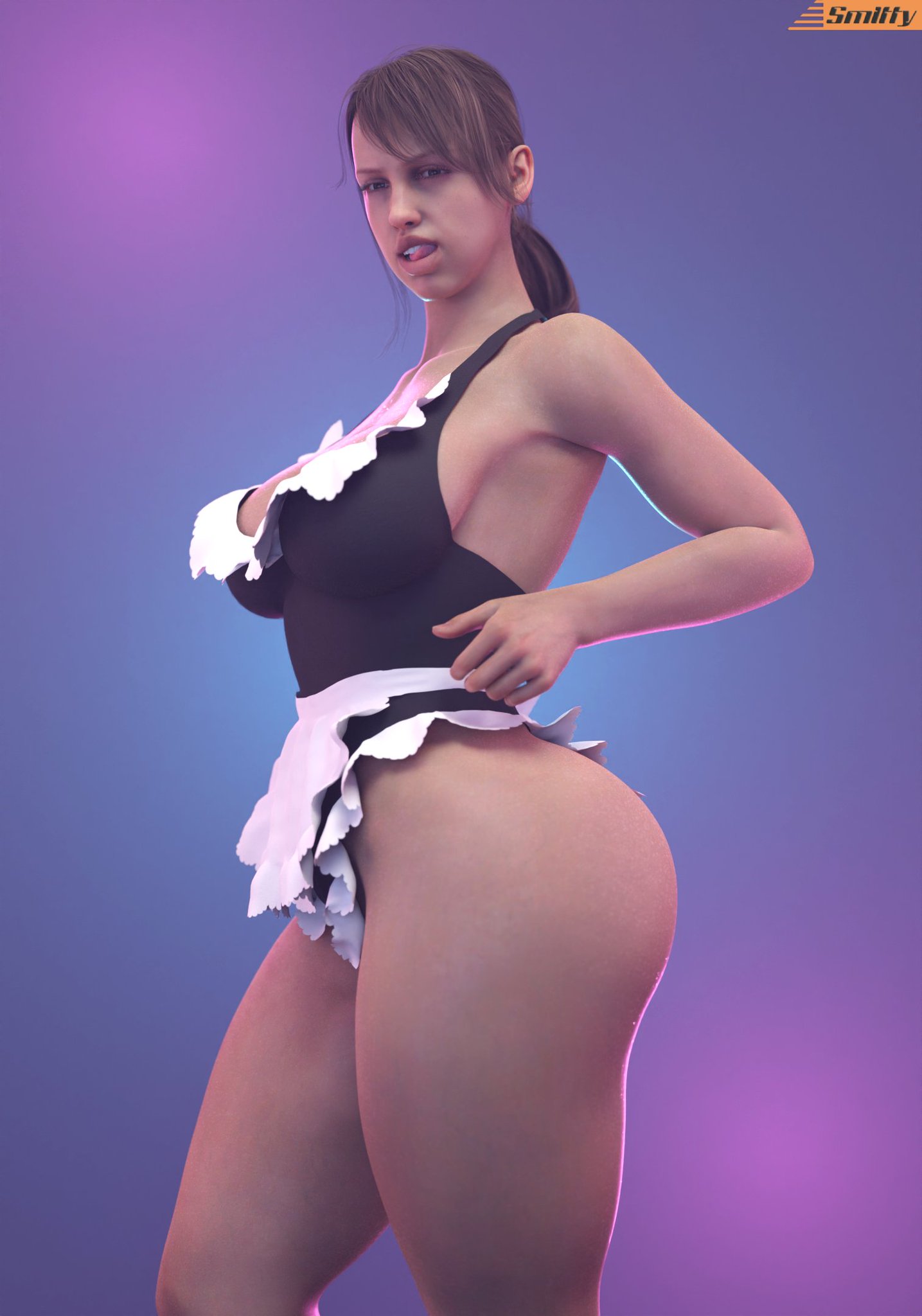 1girls, 3d, 3d (artwork), ass, athletic, athletic female, big breasts, breasts, brown hair, bust, busty, chest, curvaceous, curvy, curvy female, curvy figure, digital media (artwork), eyebrows, eyelashes, eyes, female, female focus, fit, fit female, hair, hips, hourglass figure, huge breasts, human, kojima productions, konami, large breasts, legs, legs apart, light skin, light-skinned female, lips, mature, mature female, metal gear, metal gear solid, metal gear solid v, quiet (metal gear), slim waist, smitty34, thick, thick ass, thick hips, thick legs, thick thighs, thighs, top heavy, top heavy breasts, voluptuous, voluptuous female, waist, wide hips