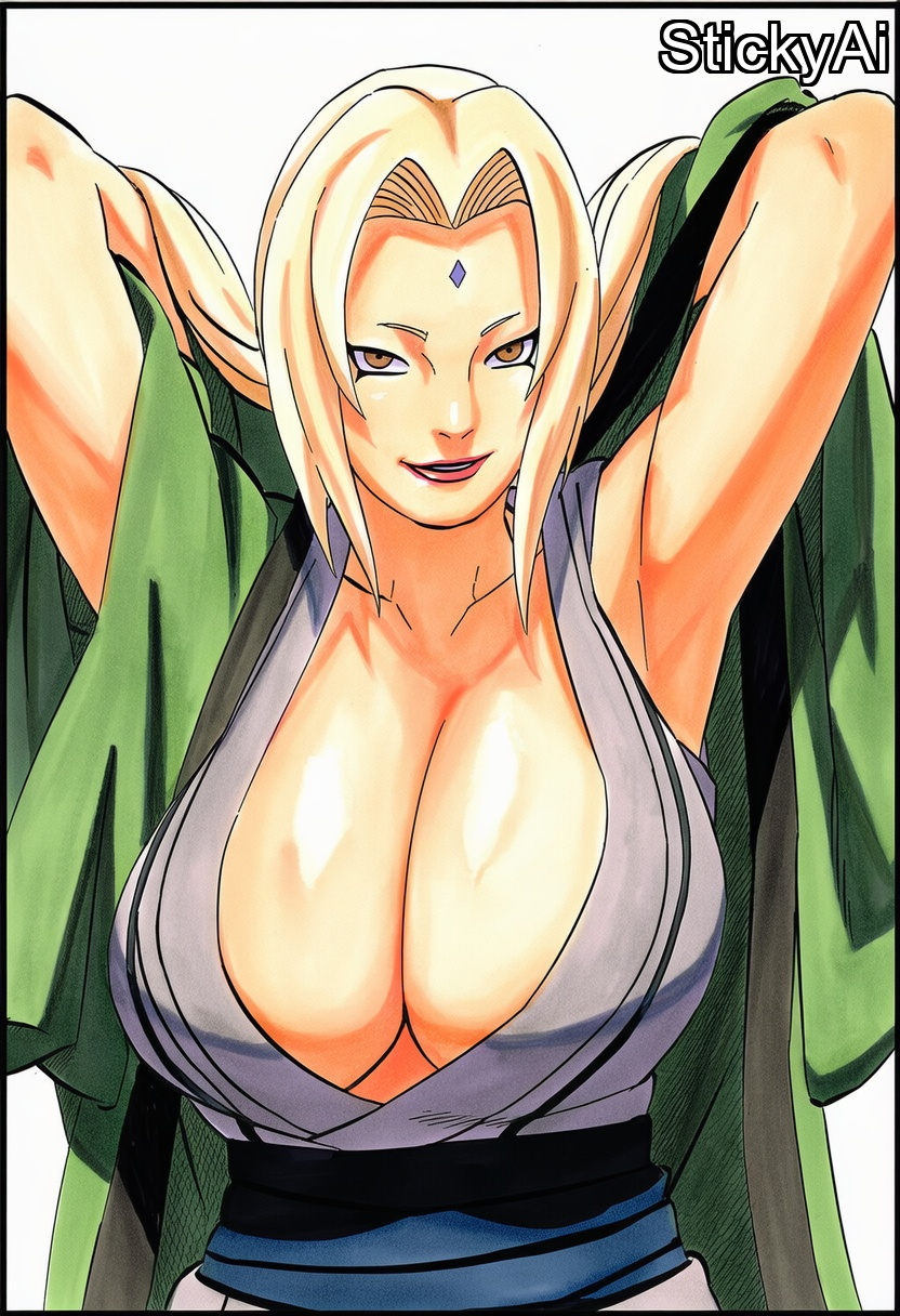 1girls, accurate art style, ai generated, anime coloring, colored, female, female only, manga style, mature female, milf, naruto, naruto (series), naruto shippuden, sexy, sexy pose, solo, solo female, solo focus, stickyai, thick, toned, tsunade, watercolor