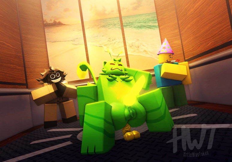 3d, anal, anal insertion, anal penetration, ass, background characters, balls, bive (regretevator), dildo, elevator, gnarpy (regretevator), hrtiowastaken, knot, penis, poob (regretevator), public indecency, regretevator, roblox, roblox game, robloxian, tagme, watermark