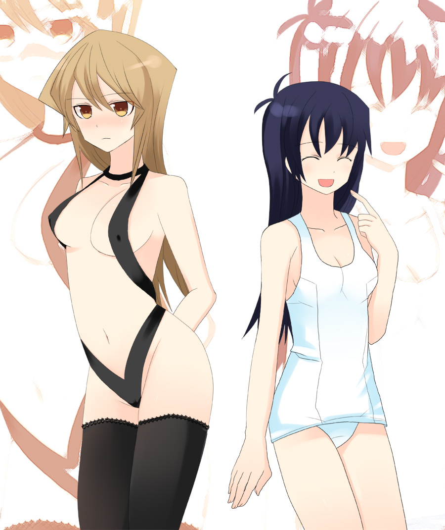 alexis_rhodes asuka_tenjoin blair_flannigan female female_only human multiple_females one-piece_swimsuit saotome_rei school_swimsuit shonen_jump shounen_jump shueisha sling_bikini swimsuit tenjouin_asuka thighhighs weekly_shonen_jump weekly_shounen_jump white_school_swimsuit yu-gi-oh! yu-gi-oh!_gx yuu-gi-ou yuu-gi-ou_gx zoom_layer