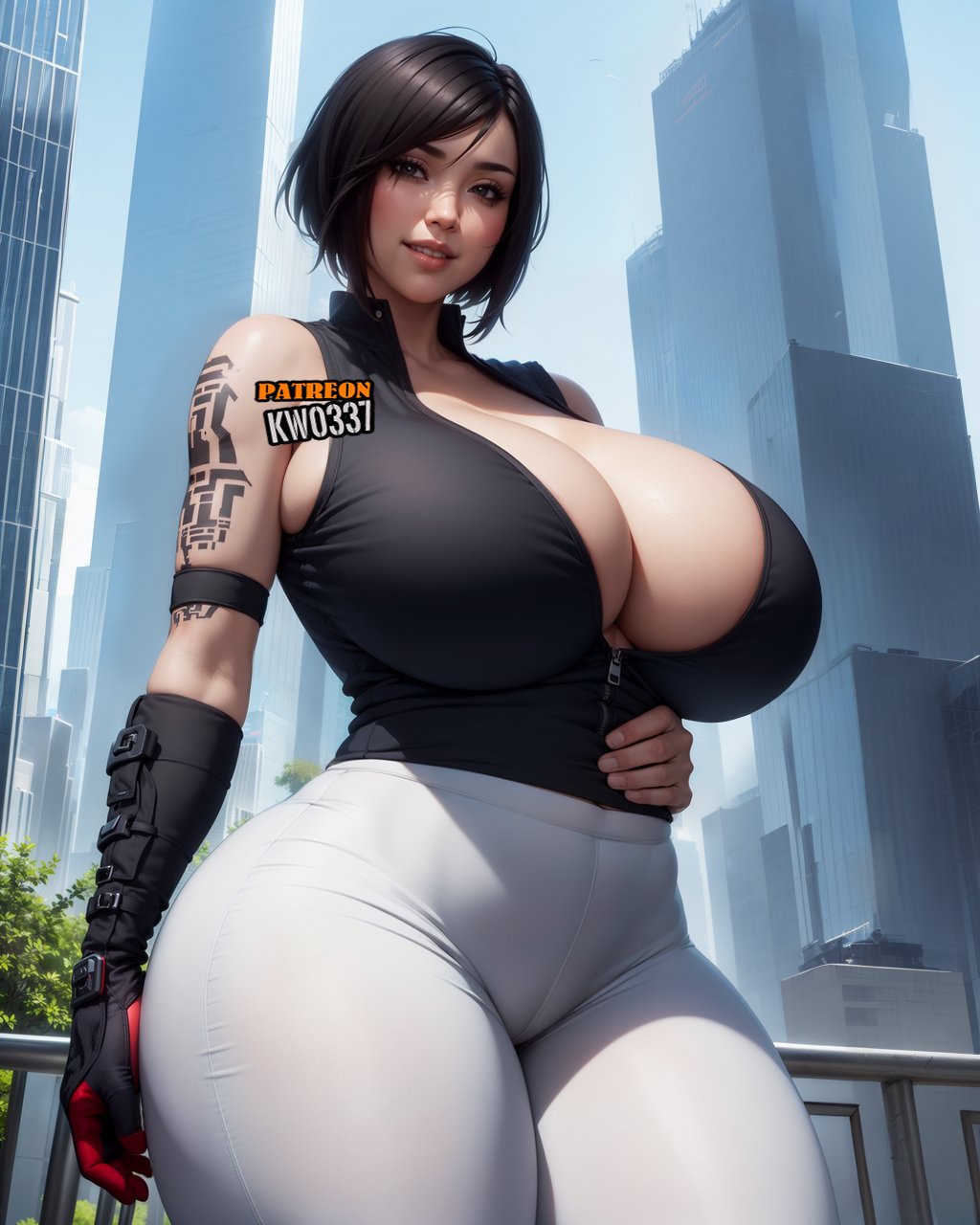 1girls, ai generated, asian, asian bimbo, asian female, ass, big breasts, bimbo, black hair, breasts, faith connors, faith connors (mirror's edge catalyst), female, female only, hourglass figure, huge breasts, kw0337, light skin, light-skinned female, mirror's edge, mirror's edge catalyst, paag, pale skin, pale-skinned female, solo, solo female, thick thighs, thunder thighs, thunderthighs, venus body, voluptuous, voluptuous female, wide hips