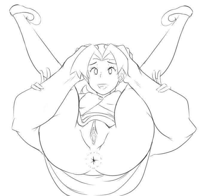 1boy, 1girls, anus, ass, bottomless, breasts, clothed, clothing, curvy, delia ketchum (pokemon), disembodied hands, double v, dress, erect nipples, erect nipples under clothes, eyelashes, faceless male, female, female focus, full nelson, head grab, holding, human, human only, imminent sex, legs apart, legs up, looking at viewer, male, male focus, mature female, milf, monochrome, mother, muscles, muscular, muscular arms, muscular male, nintendo, nipple outline, nipples, no panties, no underwear, offscreen male, open mouth, partially clothed, pokemon, pokemon rgby, ponytail, presenting, presenting anus, presenting pussy, pussy, reach025, shoes, sketch, small breasts, smile, smiling, solo focus, source request, spread legs, teeth, thick thighs, tongue, v, vagina, white background