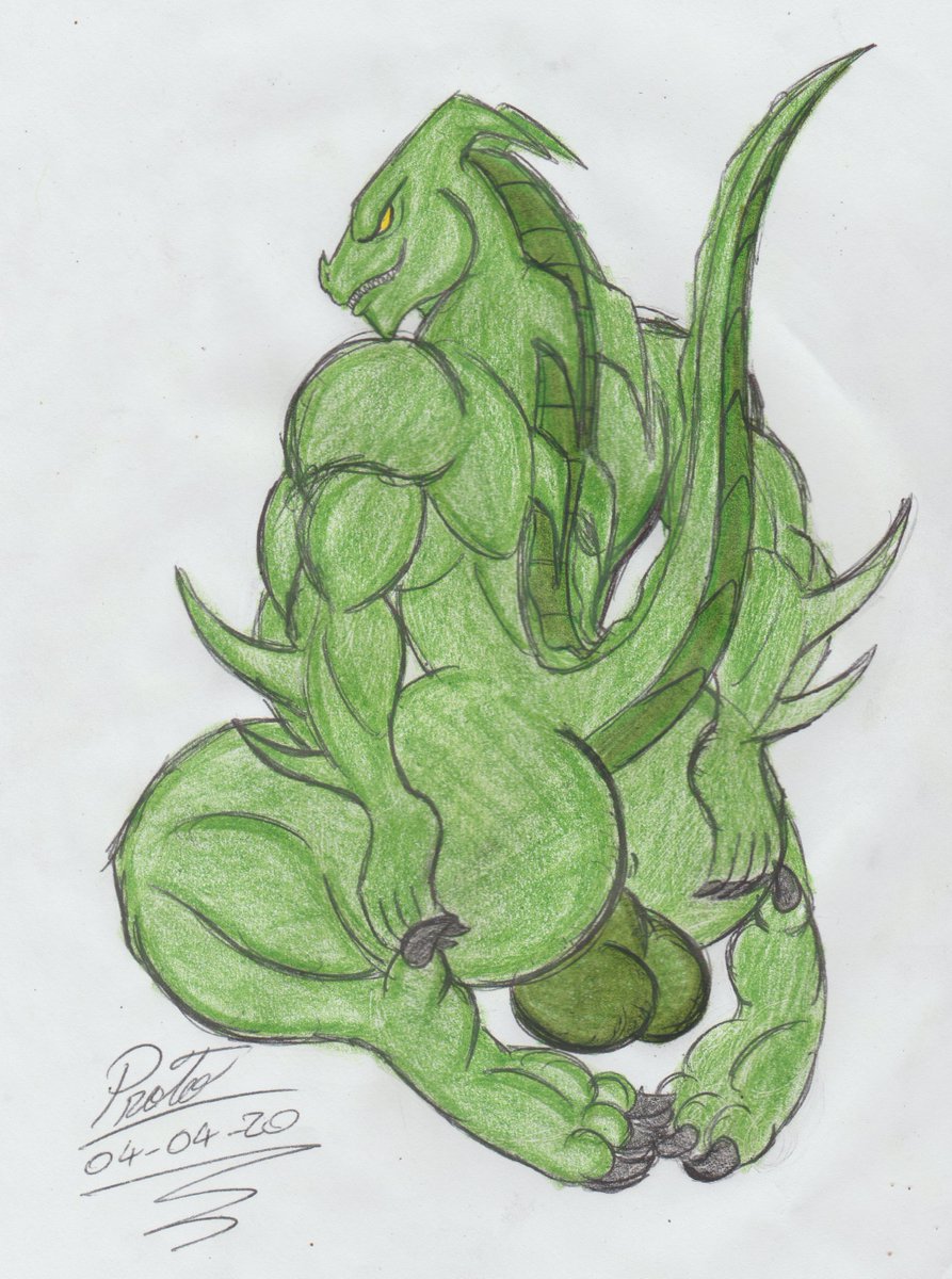 1boy, 2020, 5 fingers, anthro, anthrofied, anus, ass, backsack, balls, ballsack, big ass, big butt, bubble ass, bubble butt, claws, completely nude, dragon, dragon boy, epic games, fat ass, fat butt, fortnite, gay, genitals, green scales, horns, huge ass, huge butt, humanoid genitalia, humanoid hands, hybrid (fortnite), male, male only, massive ass, massive butt, muscles, muscular, muscular male, nude, perineum, plump ass, proto23719395, reptile, round ass, round butt, scales, scalie, sharp teeth, smile, solo, tail, testicles, thick thighs, traditional media (artwork), twitter, video games, wide hips, wingless dragon, yellow eyes, yulza aradoka