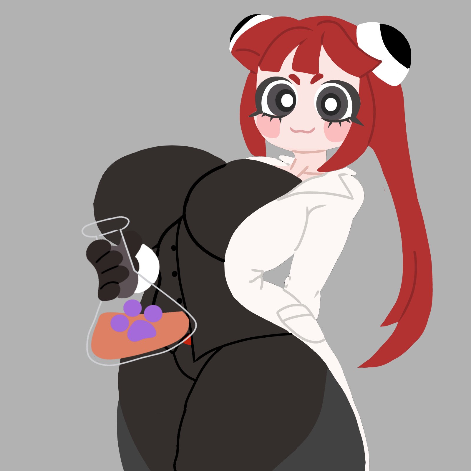 1girls, ai generated, female, female only, pochi art, pochi science, rainbow friends, red (rainbow friends), roblox, roblox game, self upload, tagme