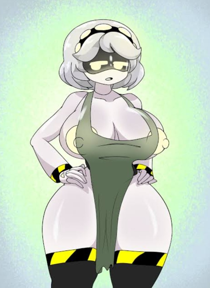 apron only, female, female only, murder drones, tagme, v (murder drones)