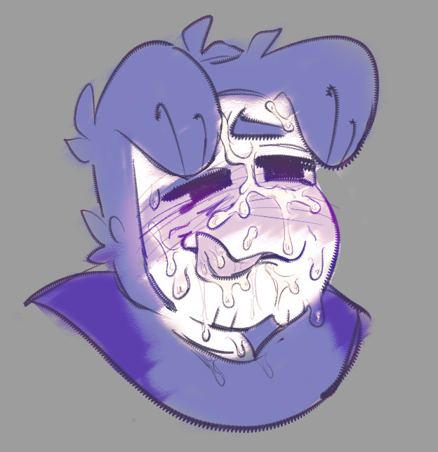 cum, cum drip, cum in mouth, cum licking, cum on face, cumshot, cuoment, cuoment (artist), deltarune, deltarune chapter 3, dog ears, ramb (deltarune), undertale (series)