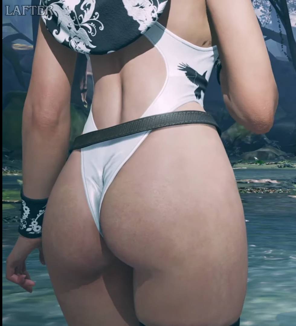 1girls 3d ass big_ass bubble_butt female female_only jun_kazama kazama_jun milf mod solo tekken tekken_8 thick_thighs