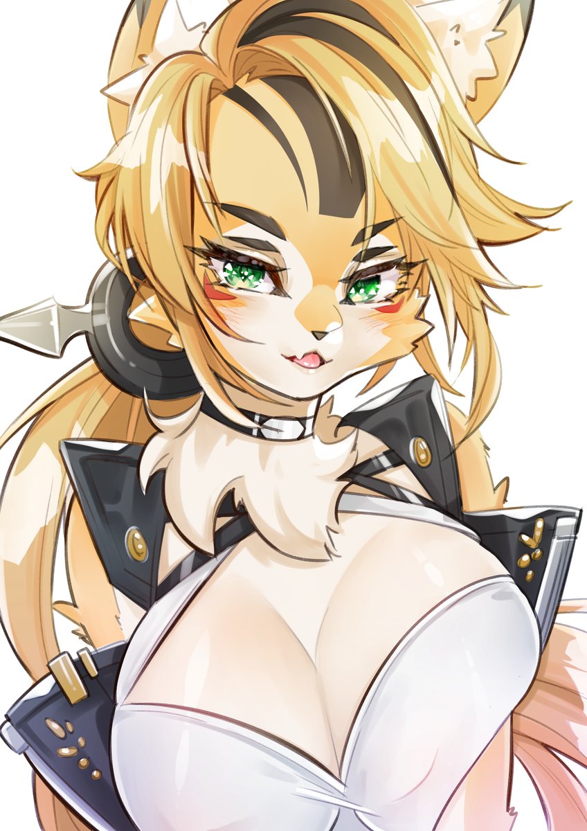 1girls, anthro, big breasts, breasts, cat girl, cat humanoid, catgirl, feline, feline humanoid, female, fit, fit female, furry, furry female, furry only, pulchra (zenless zone zero), pulchra fellini, tagme, zenless zone zero