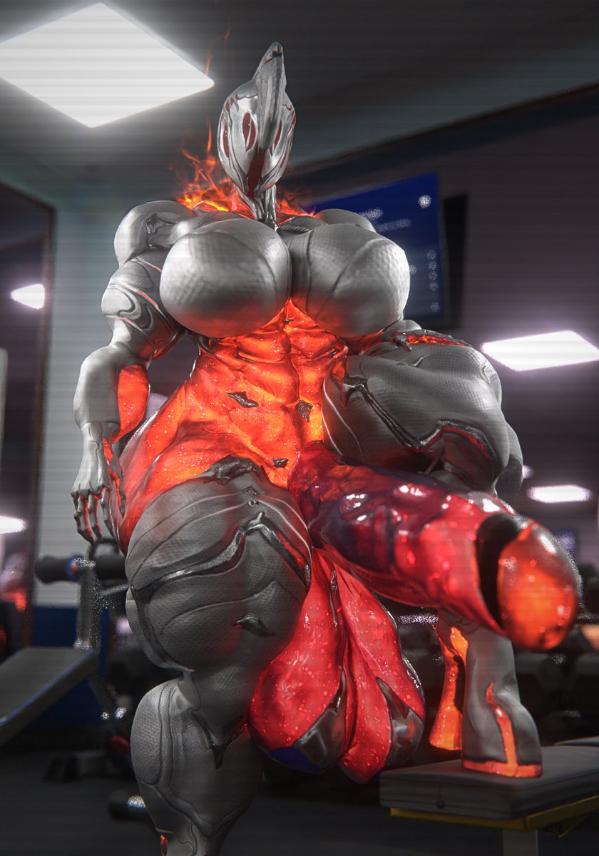 3d big_breasts big_penis breasts cleavage ember_(warframe) futa_only futanari huge_breasts huge_cock penis qzk_forte tagme thick_thighs warframe wide_hips