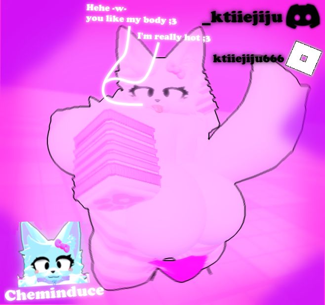 1girls 3d ass big_ass big_breasts boykisser breasts cheminduce english_text female furry furry_female girl ktiiejiju_(artist) naked roblox roblox_avatar robloxian self_upload tagme text tongue