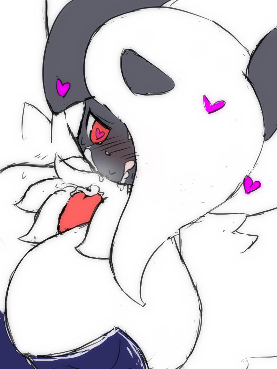 2019 absol big_breasts bodily_fluids breasts chest_floof chest_fluff chest_fluffjob chest_tuft cum cum_on_chest_fluff cum_on_face female genital_fluids hi_res huge_breasts male mega_absol mega_evolution methylcyan nintendo paizuri penis pokémon_(species) pokemon pokemon_(species) sex straight titjob video_games