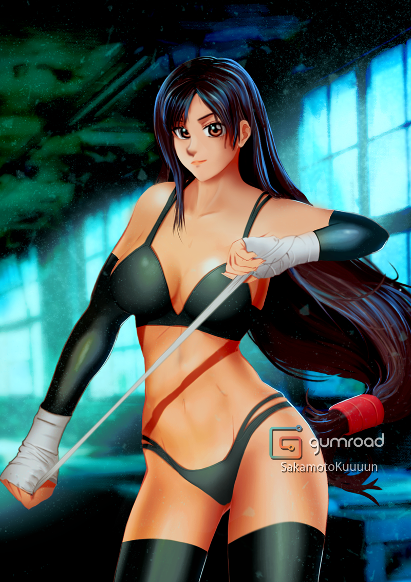 final_fantasy final_fantasy_vii lingerie sakamotokuuuun tifa_lockhart