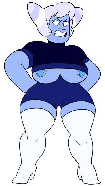 agate_(gem) cartoon_network diklonius edit female female_only gem_(species) high_boots holly_blue_agate huge_breasts multicolored_hair pasties screenshot screenshot_edit short_hair steven_universe thick_thighs violet_eyes white_hair