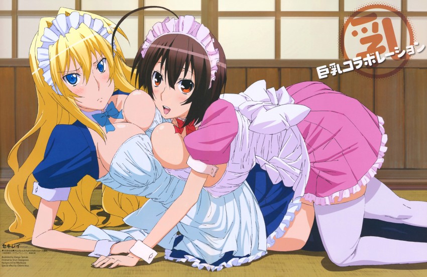 clothing maid medium_breasts musubi sekirei stockings tagme tamaki_shingo tsukiumi