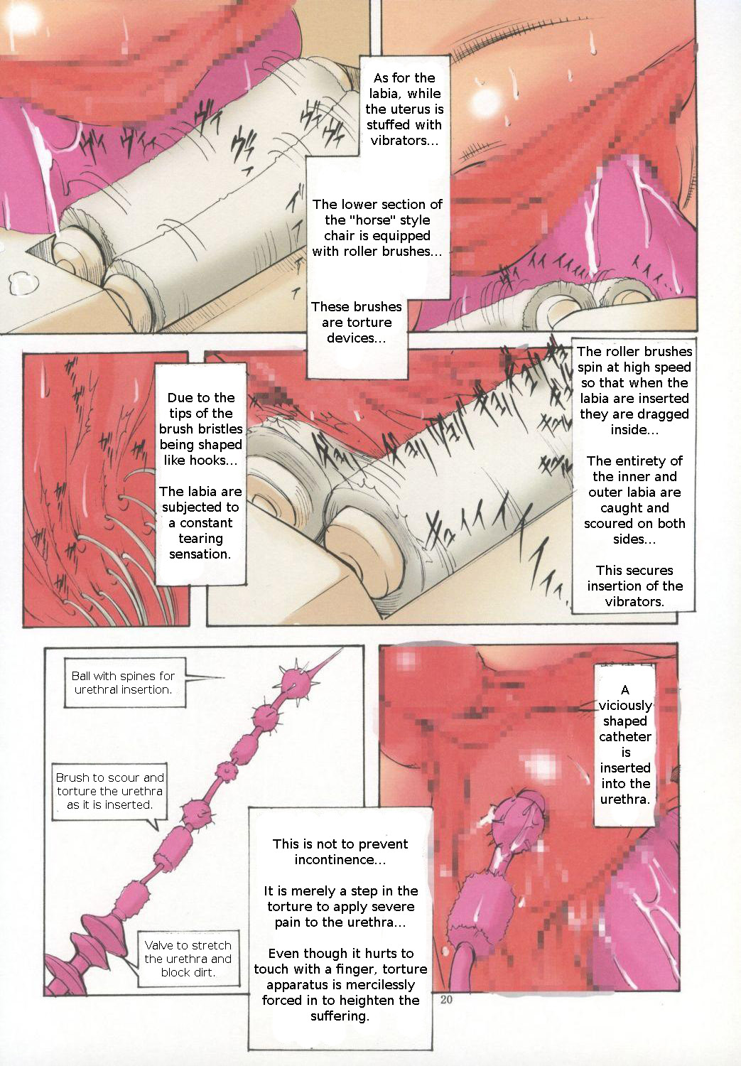 algolagnia brush catheter cervical_penetration clitoris english_text female female_urethral_insertion labia mikoshiro_nagitoh torture urethral_insertion urethral_torture vaginal_insertion