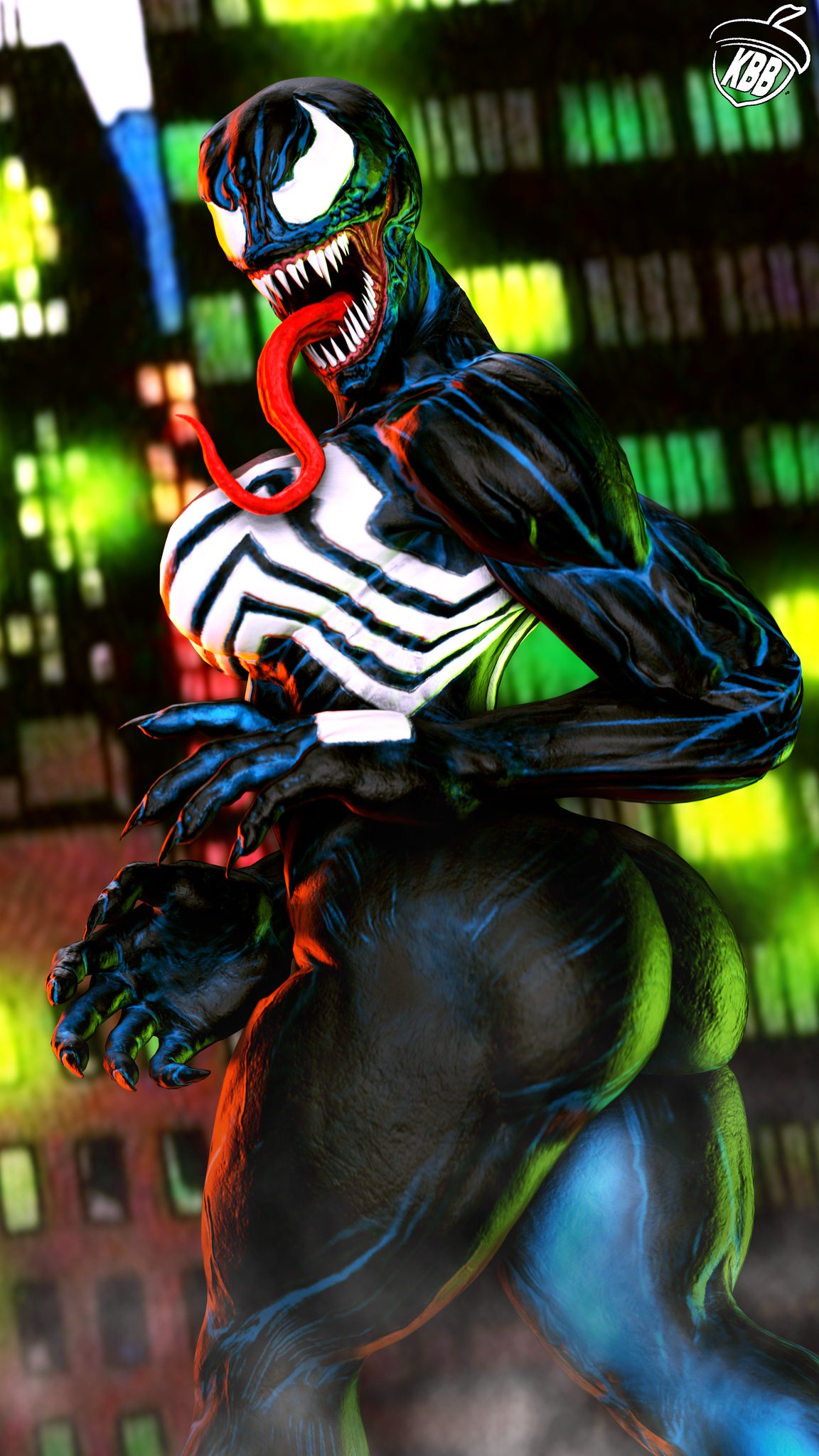 1girls 3d alien ass athletic athletic_female big_ass big_breasts big_butt big_penis black_skin breasts buildings city_background claws female female_only huge_breasts humanoid kingbigballs long_tongue looking_at_viewer looking_back marvel marvel_comics muscular muscular_female sharp_claws sharp_fingernails sharp_teeth she-venom source_filmmaker spider-man_(series) symbiote teeth thick thick_ass thick_thighs thighs tongue tongue_out venom_(marvel) voluptuous voluptuous_female watermark white_eyes