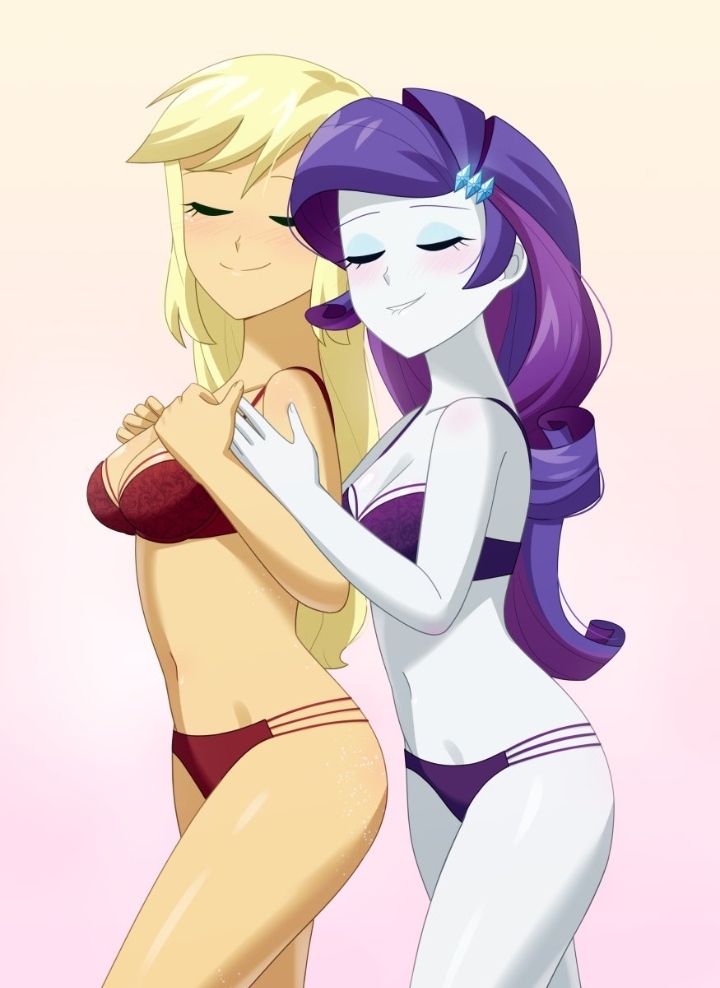 2025 2d 2girls applejack_(eg) applejack_(mlp) blonde_hair bra closed_eyes deviantart_link duo duo_female embrace embrace_from_the_behind embracing embracing_another equestria_girls fanart fanart_from_twitter female female/female female_only full_body hasbro hugging hugging_from_behind light-skinned_female lingerie lingerie_only medium_breasts my_little_pony no_ai pale-skinned_female panties purple_bra purple_hair purple_lingerie purple_panties rarijack rarity_(eg) rarity_(mlp) red_bra red_lingerie red_panties riouku romantic simple_background small_breasts smile twitter_link yuri