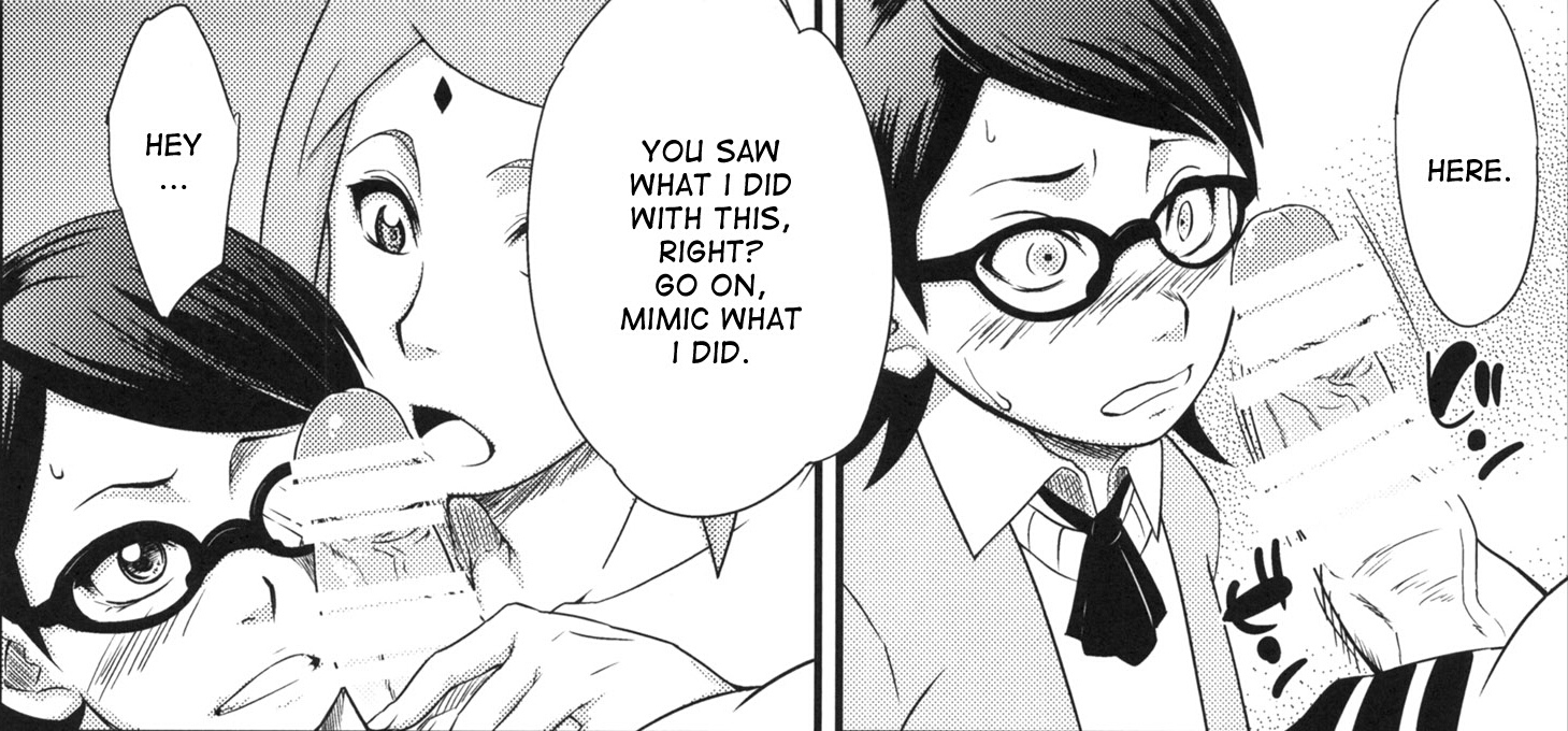 1boy, 2girls, age difference, bad parenting, bar censor, big penis, blush, boruto: naruto next generations, cheating, cheating husband, cheating wife, comic, erect penis, erection, female, glasses, large penis, looking at penis, looking nervous, male, manga, monochrome, mother and daughter, multiple females, multiple girls, naruto, naruto (series), nervous, parent and child, penis, penis awe, penis grab, rape, sakura haruno, sarada uchiha, sex education, short hair, speech bubble, staring at penis, sunahara wataru, sweatdrop, teaching, throbbing penis, uzumaki naruto, veiny penis, young, younger female
