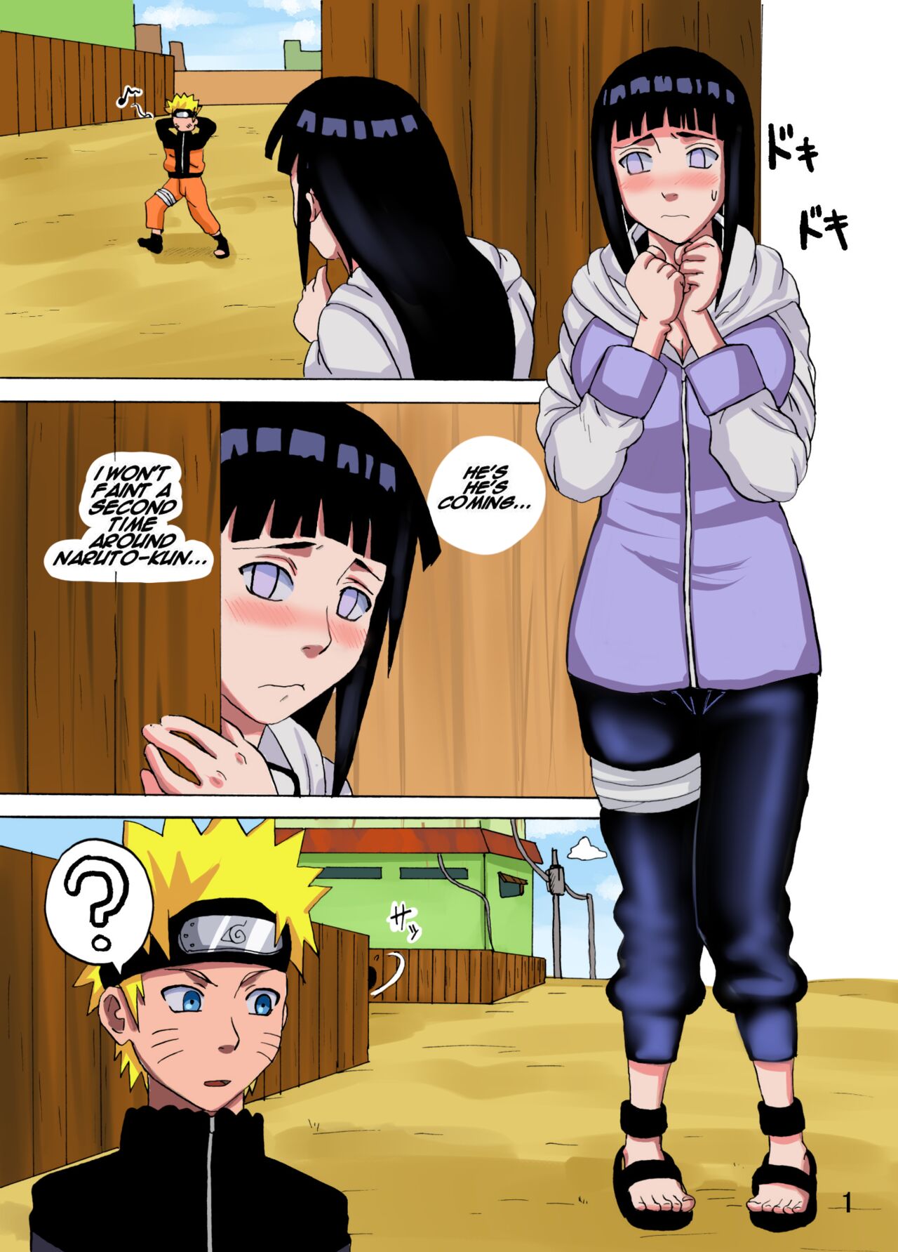 1boy 1girls black_hair blonde_hair clothed comic comic_page english english_dialogue english_text hyuuga_hinata hyuuga_hinata long_hair naruho naruto naruto_(series) text translated uzumaki_naruto uzumaki_naruto