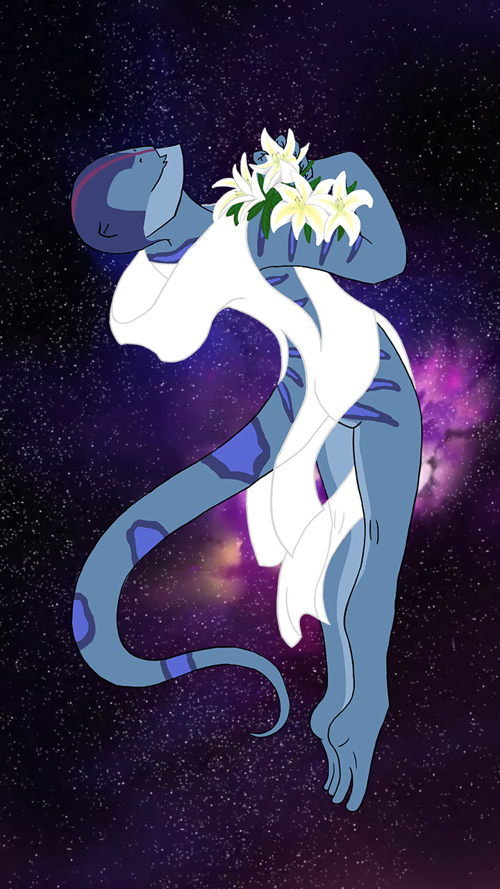 alien alien_girl alien_humanoid blind dreamworks eyeless female female_focus female_only floating flower_bouquet galra hybrid narti skimpy skimpy_clothes skimpy_outfit space titaniumsnail unknown_species voltron voltron:_legendary_defender white_clothing