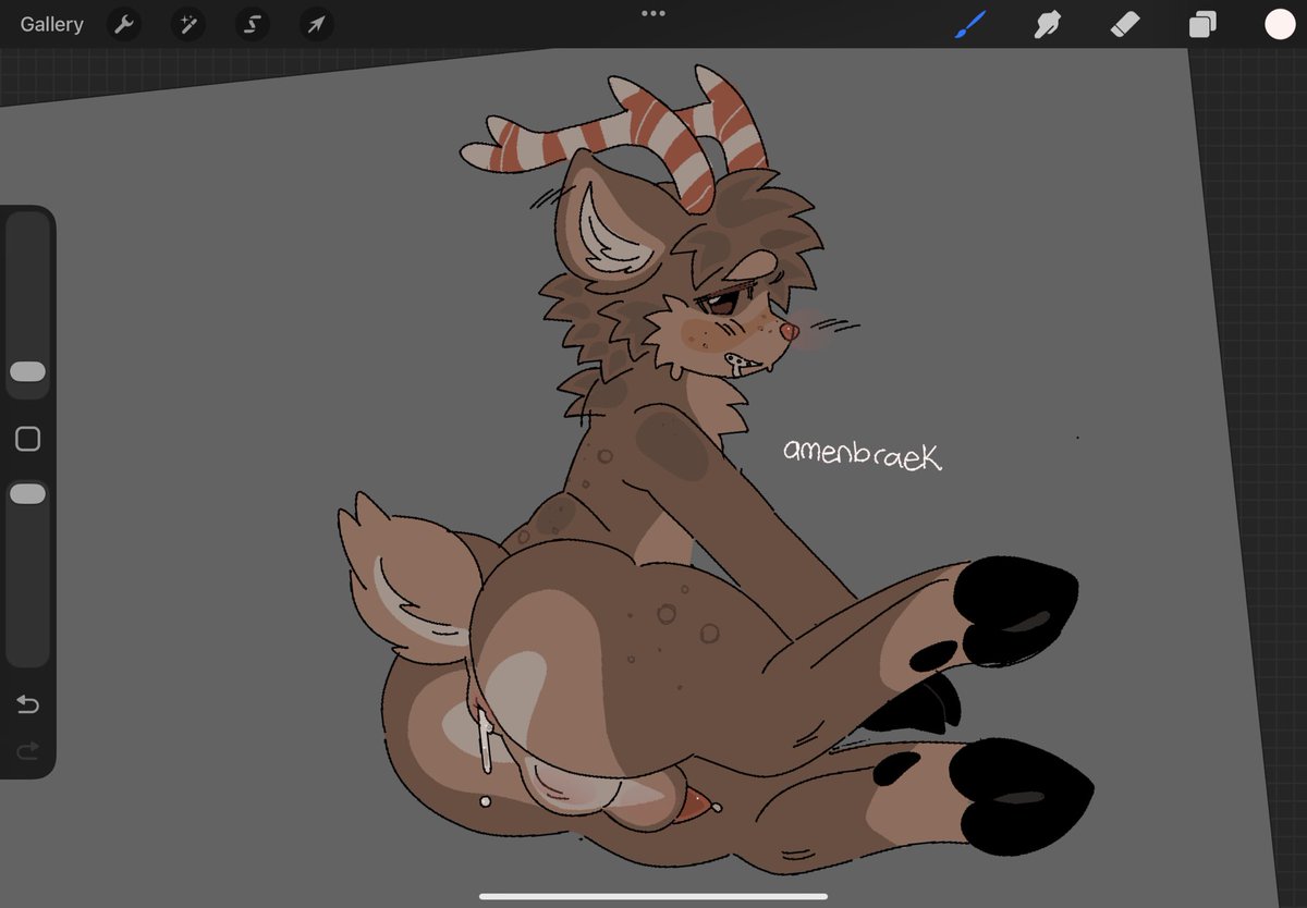 1boy, after anal, after gay sex, after sex, amenbraek, animal genitalia, animal penis, anthro, anthro male, anthro only, anthro solo, antlers, anus, art program in frame, ass, ass focus, balls, becoming erect, big ass, big ass (male), big butt, big butt (male), blush, braces, brown body, brown fur, butt focus, cock, cum, cum in ass, cum in pussy, cum inside, cum inside ass, dandy's world, deer, dick, digital media (artwork), drawing program, drool, drooling, freckles, fur, fur tuft, furry, furry male, furry only, furry solo, glowing nose, grey background, hair, hair tuft, hooves, jpeg, laying down, looking at viewer, lying, male, male anthro, male ass, male ass focus, male butt, male butt focus, male furry, male only, markings, markings (fur), no human, no humans, no-human, non-human, non-human only, nose, only furry, only male, partially sheathed, penis, plain background, presenting, presenting ass, procreate (artwork), procreate (software), puffy anus, red nose, red penis, reindeer, rudie (dandy's world), semen, semen in ass, sheath, sheathed, simple background, small nose, solo, solo anthro, solo furry, solo male, spots (marking), striped antlers, tail, testicles, video games