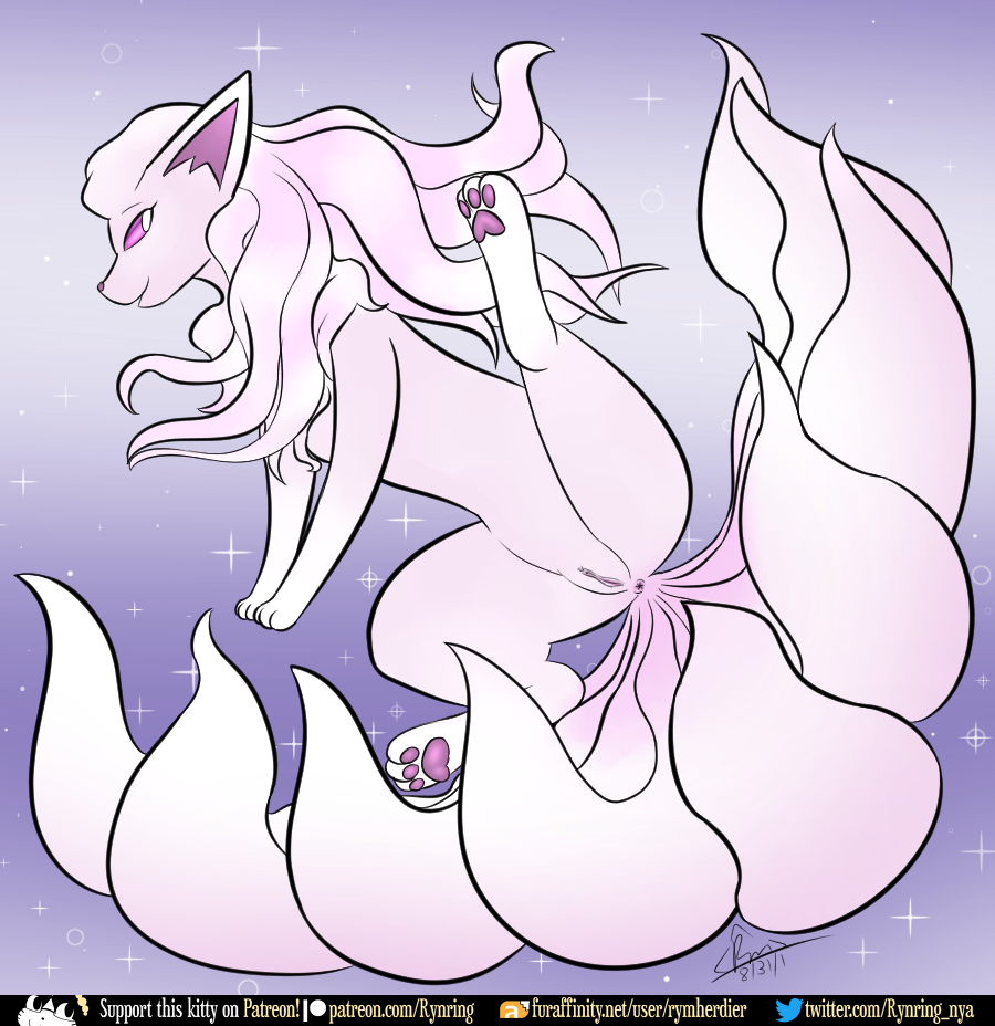 1girls alolan_ninetales alternate_color anus ass canine eye_contact female fox fur furry furry_only half-closed_eyes looking_at_viewer ninetales nintendo original_character patreon paws pokémon_(species) pokemon pussy rymherdier shiny_ninetales shiny_pokemon simple_background solo spread_legs spreading tail text thick_thighs url video_games watermark wide_hips