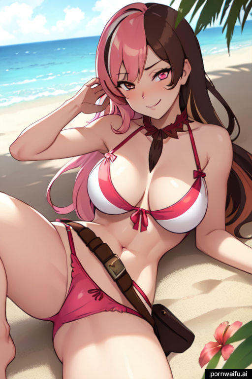 ai_generated beach bikini neo_(rwby) pornwaifu.ai rwby