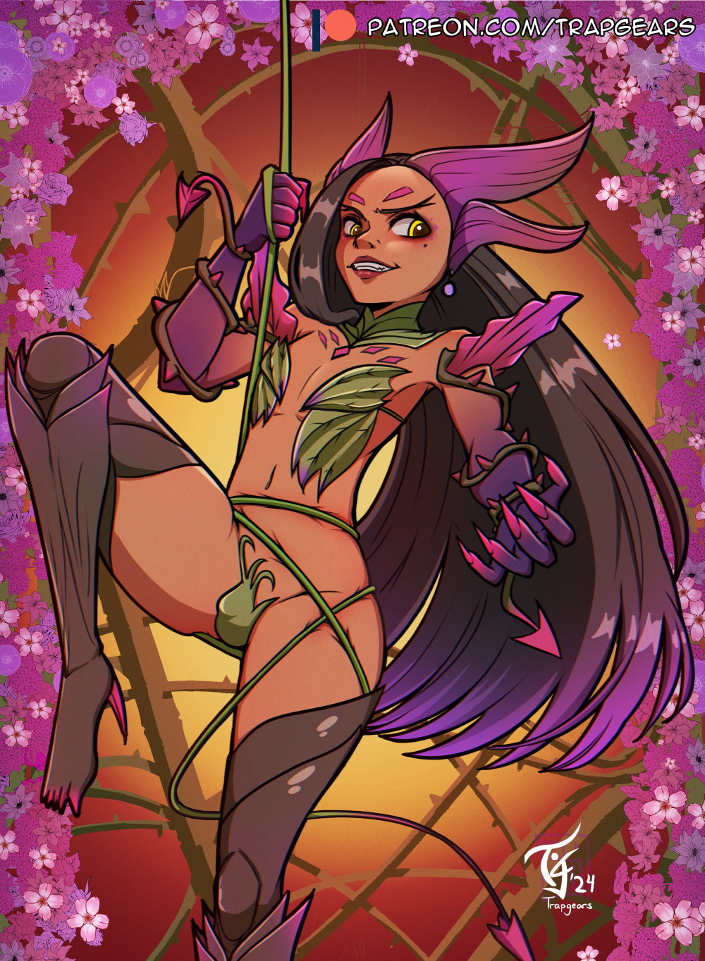 brown-skinned_femboy brown_skinned_male cosplay crossover disney encanto femboy genderswap_(ftm) isabela_madrigal latino league_of_legends plant_boy plant_manipulation rule_63 trapgears zyra