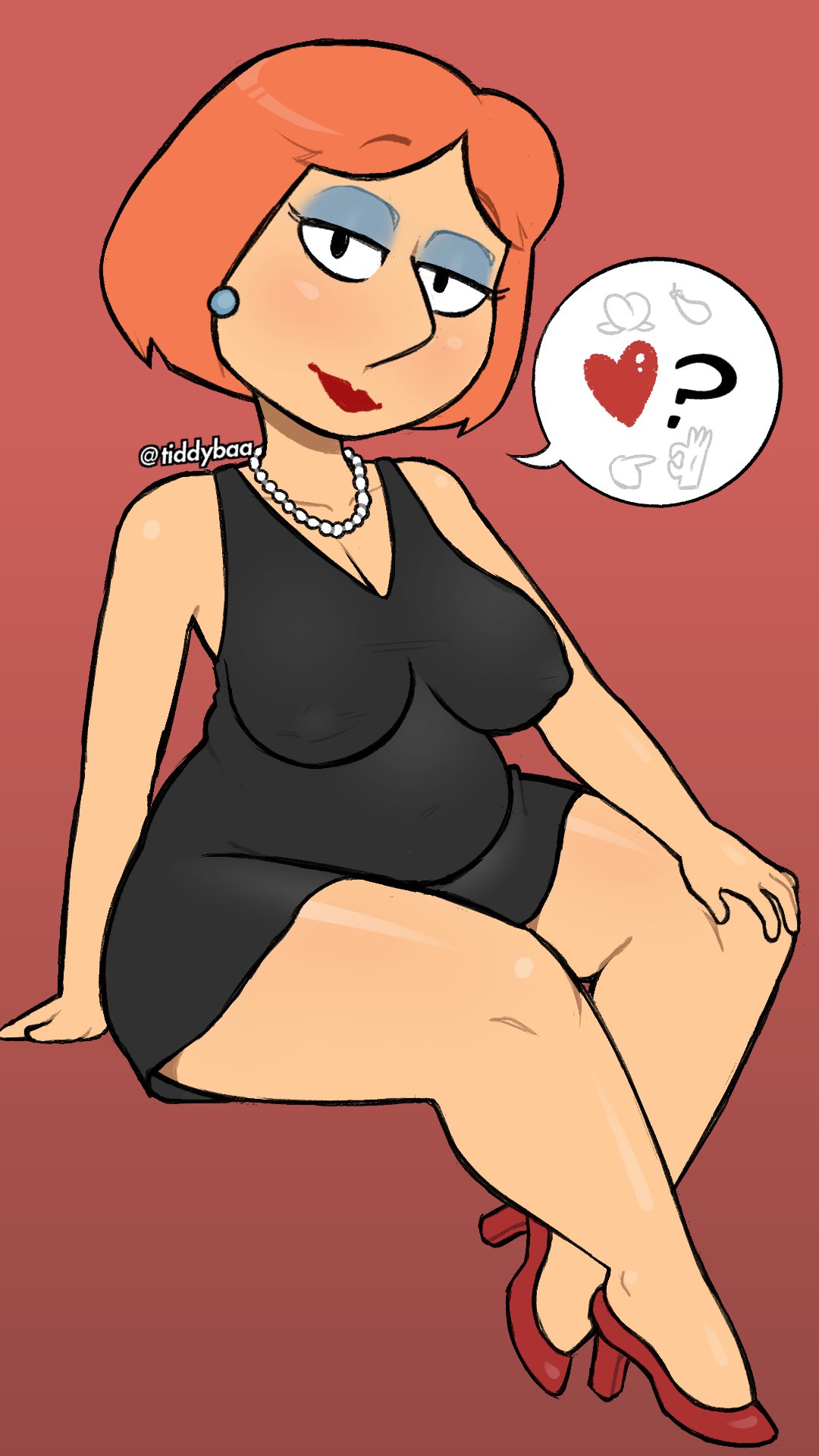 1girls family_guy female lois_griffin tiddybaa_(artist)