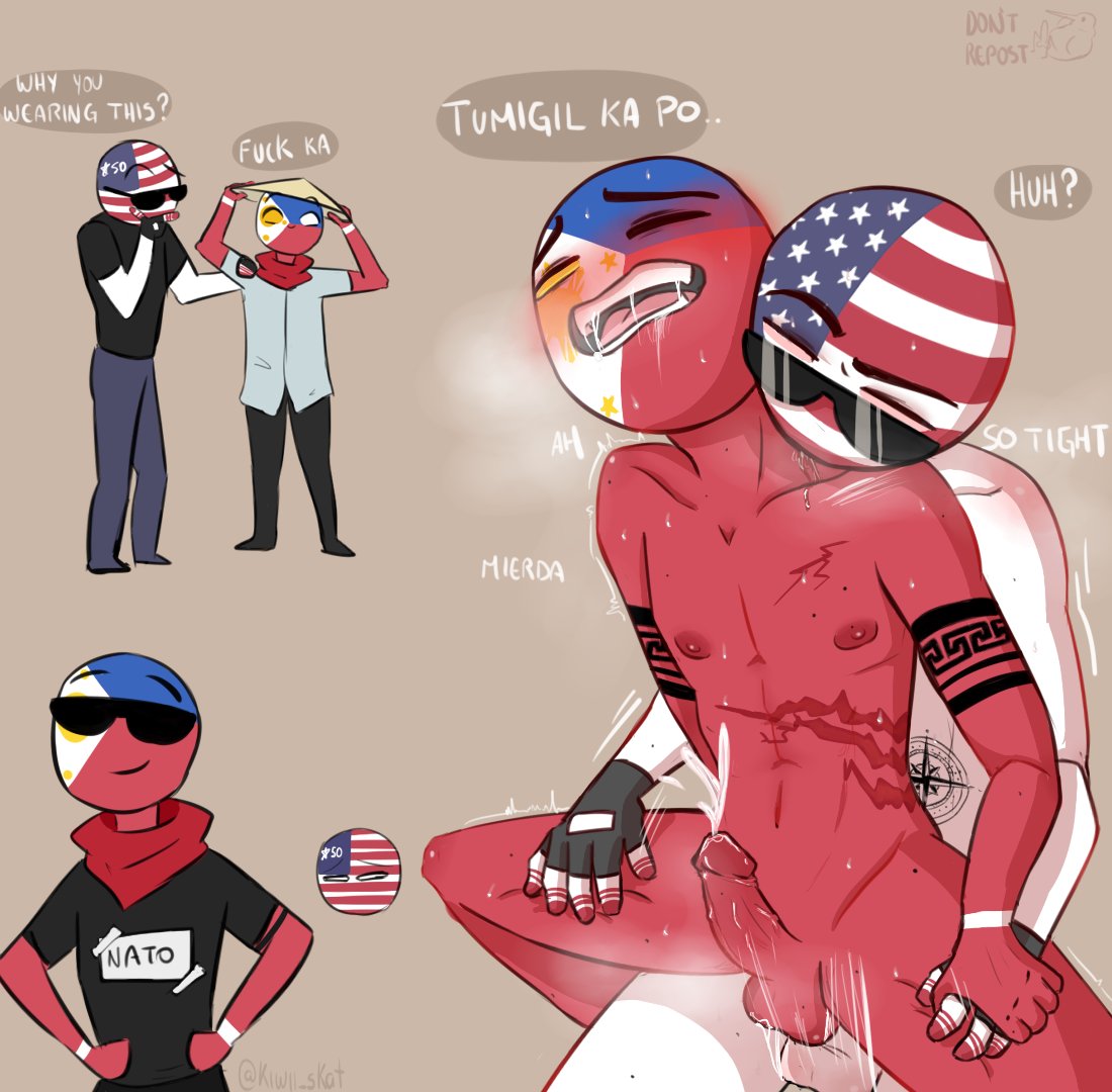 anal anal_penetration anal_sex bite blush countryhumans cum drool erect_penis flipino_text gay hentai holding_hands kiwii_skat panting philippines_(countryhumans) pleasure_face porn saliva_string scar sitting sitting_on_lap sitting_on_person smirk spanish_text steam stickman sunglasses tattoo thigh_grab twitching united_states_of_america_(countryhumans) yaoi