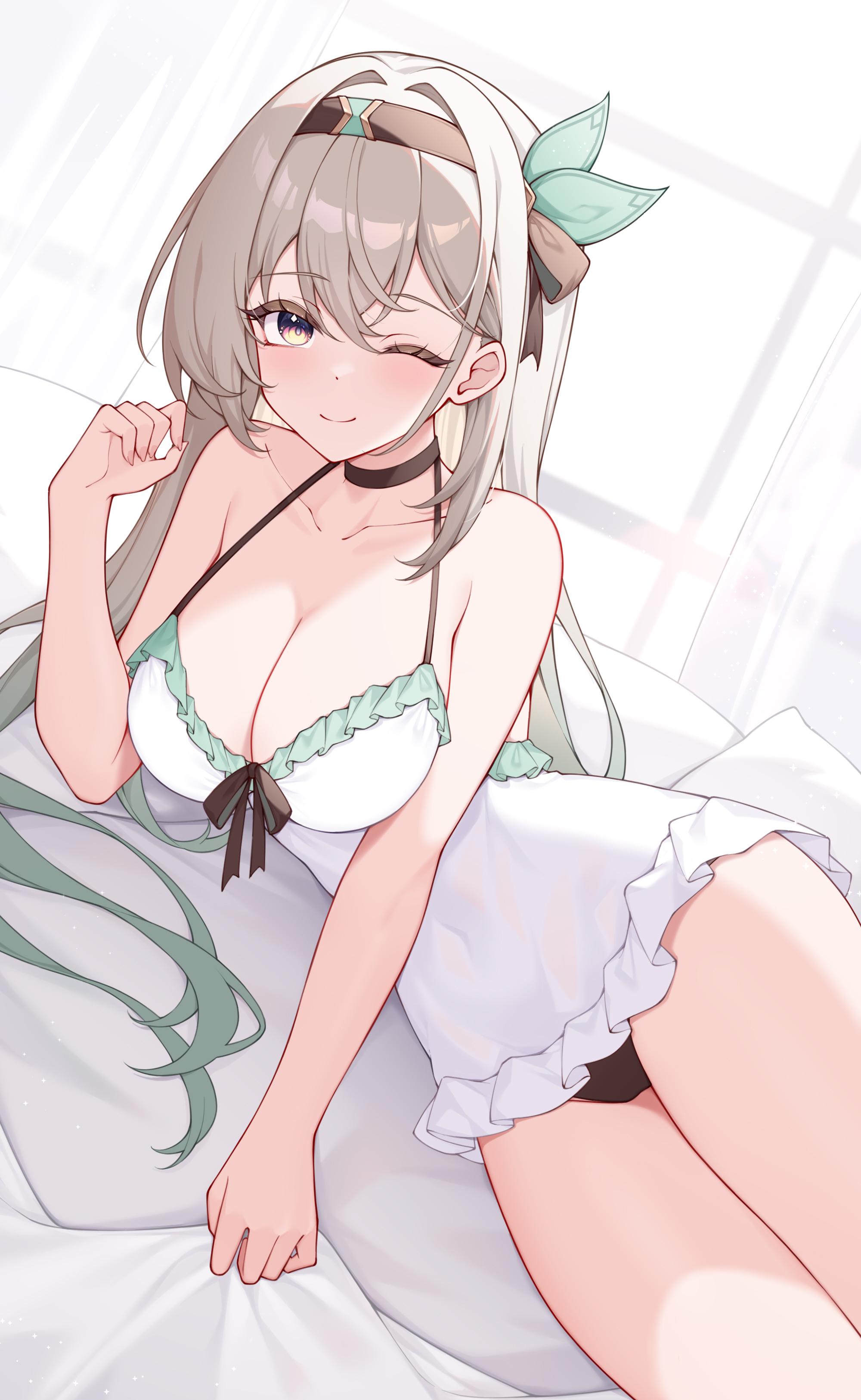 babydoll, breasts, female, firefly (honkai: star rail), honkai (series), honkai: star rail, sexy, waiting