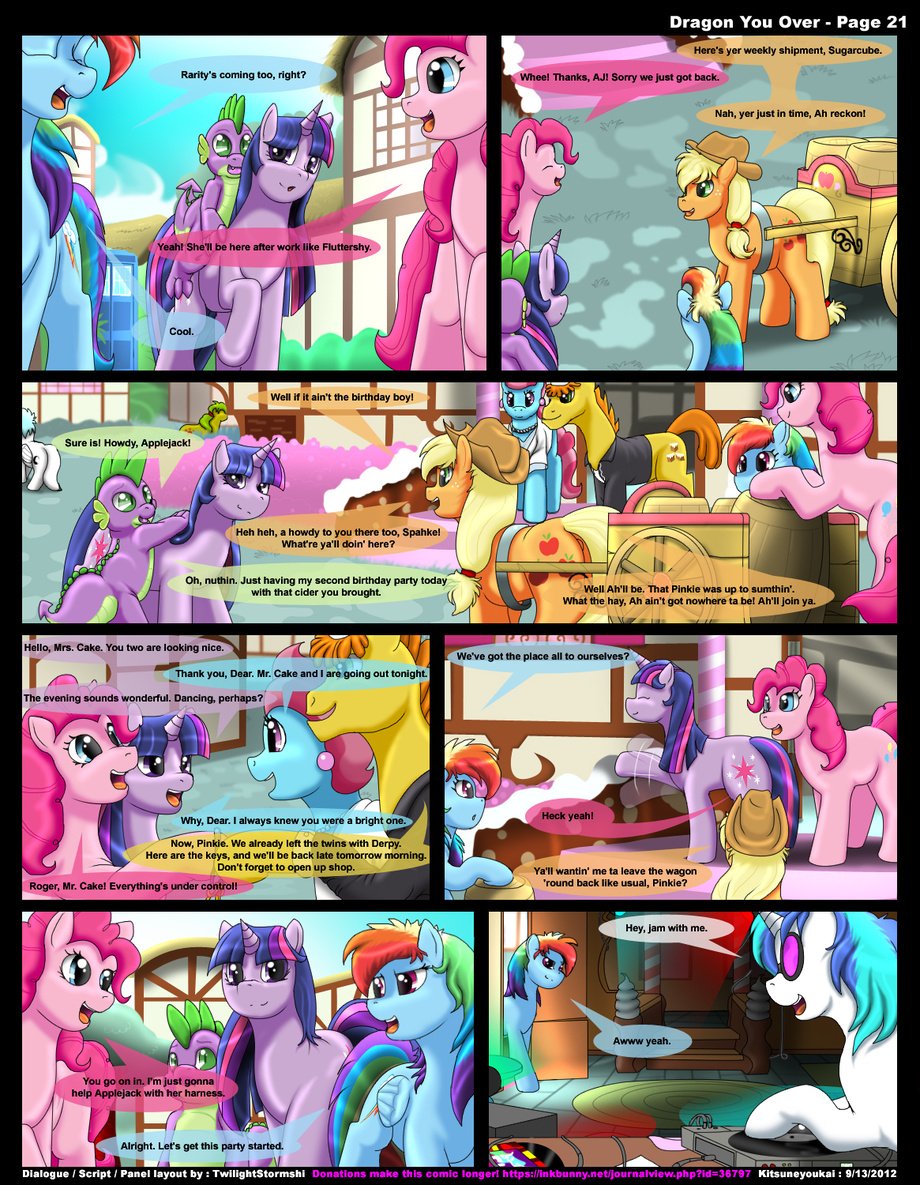 dragon dragon_you_over_(kitsune_youkai) english_text female fluttershy_(mlp) friendship_is_magic furry kitsune_youkai male my_little_pony page_21 pinkie_pie_(mlp) pony rainbow_dash_(mlp) smooth_skin spike_(mlp) twilight_sparkle_(mlp)