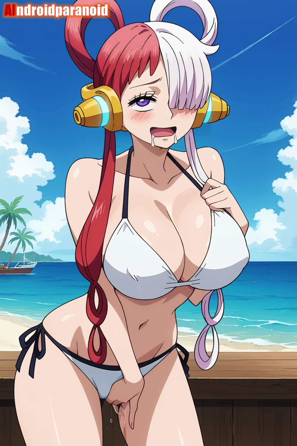 1girls ahe_gao ahegao_face ai_generated aindroidparanoid ass big_ass big_breasts big_butt bikini blush breasts busty curvy cute drooling fat_ass female female_only fingering hair hi_res hips horny huge_ass huge_breasts human large_ass large_breasts legs masturbation narrow_waist one_piece slim_waist stable_diffusion tagme thick_ass thick_thighs uta_(one_piece) voluptuous waist wet_pussy wide_hips