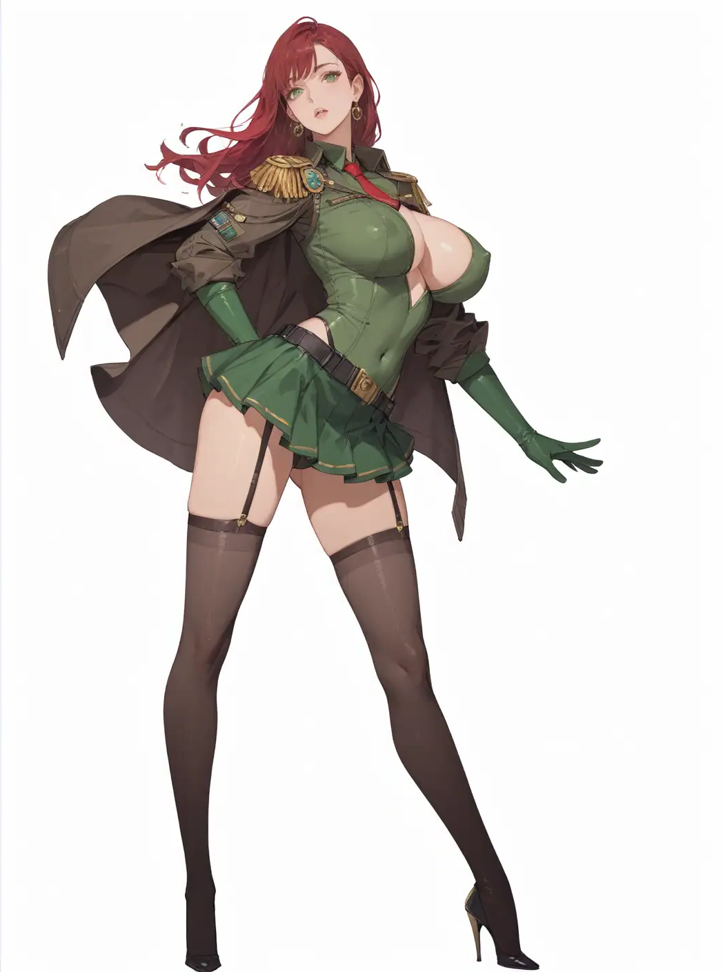 ai_generated full_body lin_(tower_of_fantasy) red_hair shu tower_of_fantasy