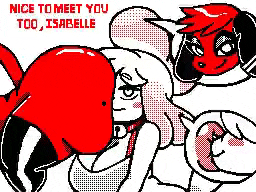animal crossing, anus, ass, ass up, big butt, booty, bottom, butt focus, butt rub, butt smelling, butt sniffing, cherry (animal crossing), couple, couple sex, face in ass, fat, fat ass, fat booty, fat butt, flipnote studio, flipnote studio (artwork), isabelle (animal crossing), latex, latex clothing, latex legwear, nintendo, nose on butt, nose to anus, puffy anus, red body, rubbing butt, rubbing butt in face, shaking, shaking butt, sniffing, sniffing anus, sniffing ass, sniffing butt, thick thighs, top, twerking, vampiricpig, yuri