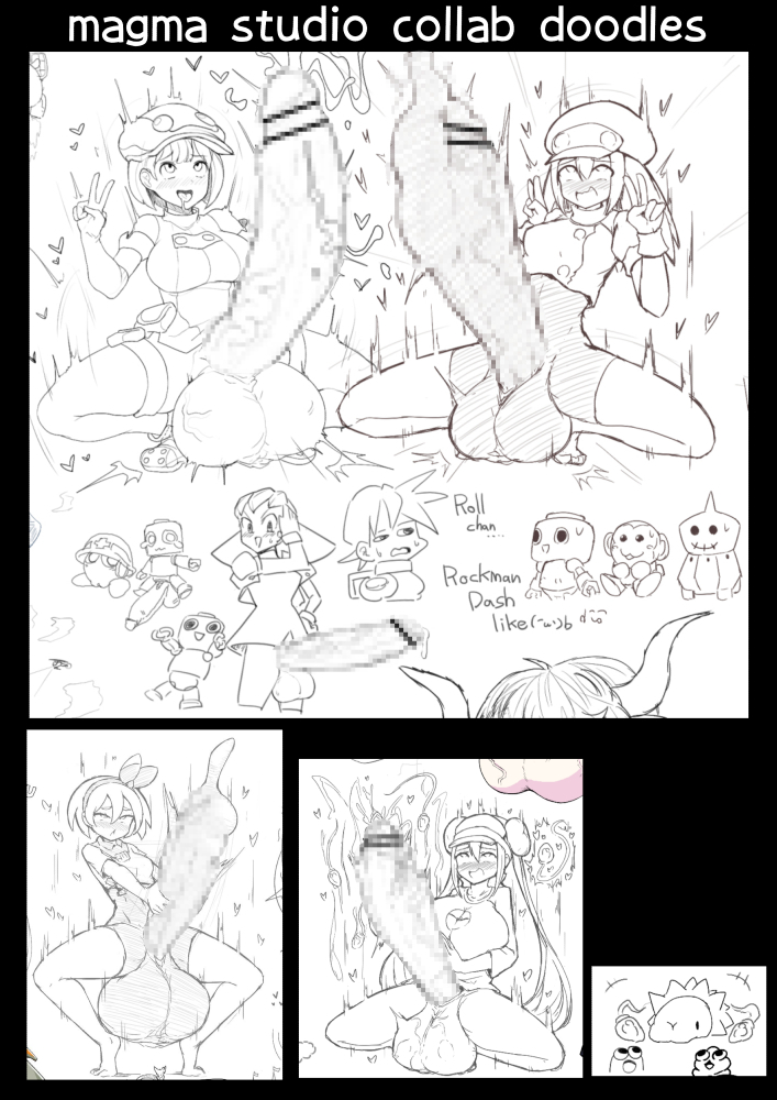 2025, 6futas, 6girls, 7futas, 7girls, aether foundation employee, bea (pokemon), capcom, censored, female, ftnranat, futanari, game freak, intersex, mega man, mei (pokemon), multiple females, multiple girls, nintendo, pokemon, pokemon (species), pokemon bw, pokemon sm, pokemon ss, rosa (pokemon), snom, tagme, tron bonne
