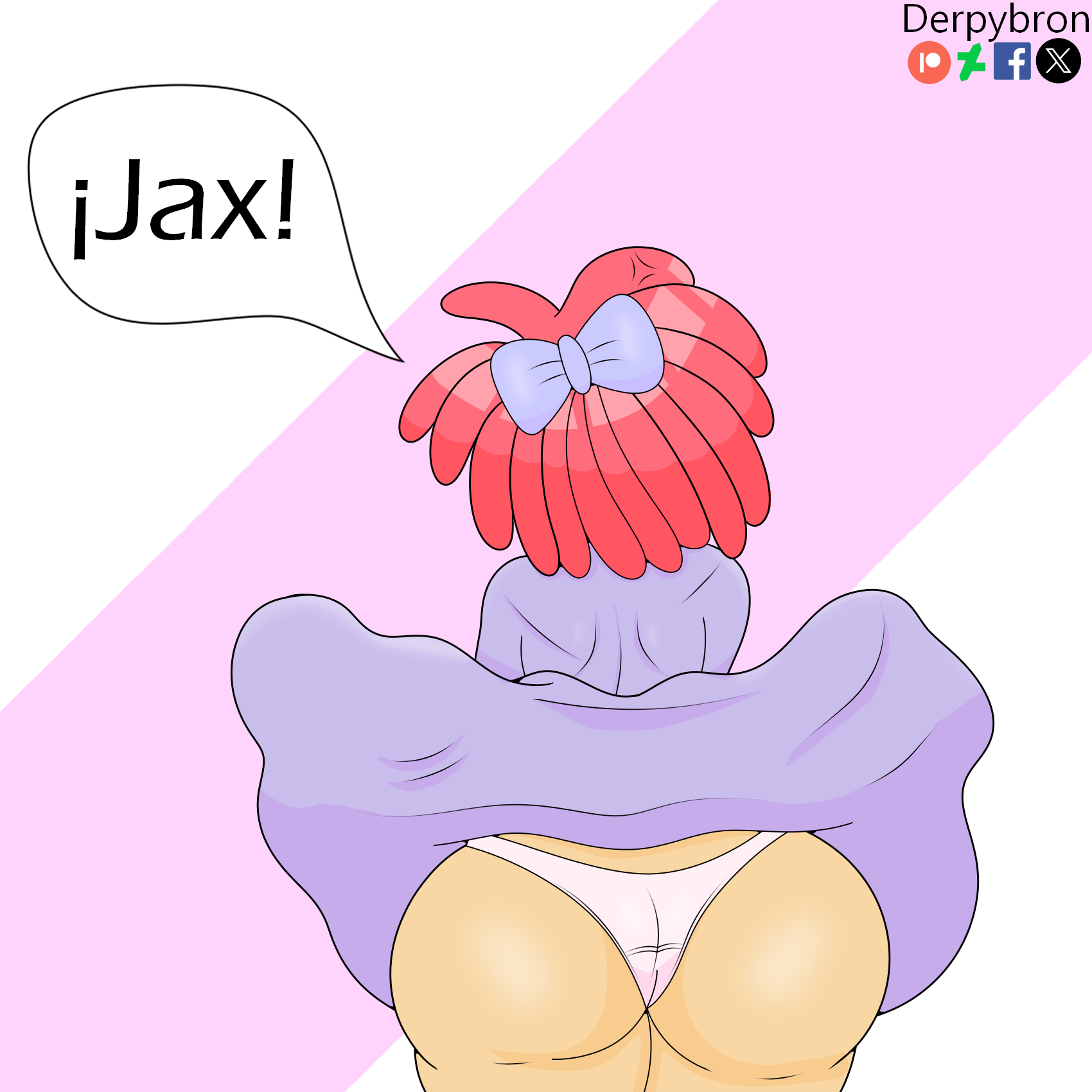 1girls, big ass, booty, cartoon, derpybron, digital art, digital circus, digital drawing (artwork), dress flip, dress lift, embarrassed nude female, enf, exposed panties, fanart, fanart from twitter, female, female only, glitch productions, panties, ragatha, ragatha (the amazing digital circus), sexy, sexy body, sexy pose, skirt flip, tadc, the amazing digital circus, white panties